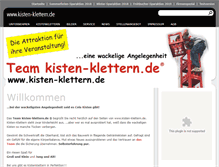 Tablet Screenshot of kisten-klettern.de
